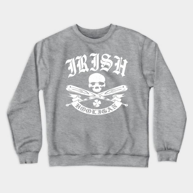 Irish Hooligan (vintage distressed look) Crewneck Sweatshirt by robotface